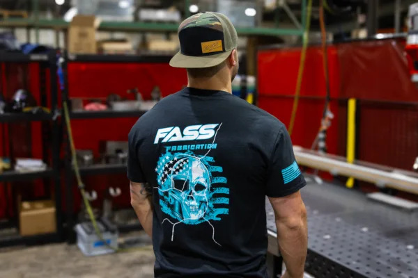 FASS Fabrication Skull Tee Teal- Medium