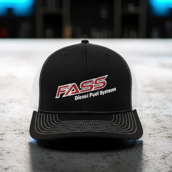 FUELED BY FASS - WHITE TRUCKER HAT