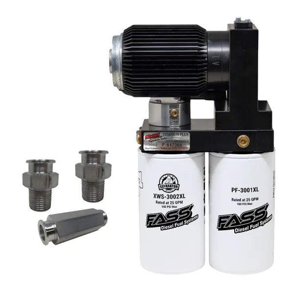 FASS Industrial Series PLUS Fuel System: For PACCAR Engines IND250G with Line Adapter Kit PAK1001
