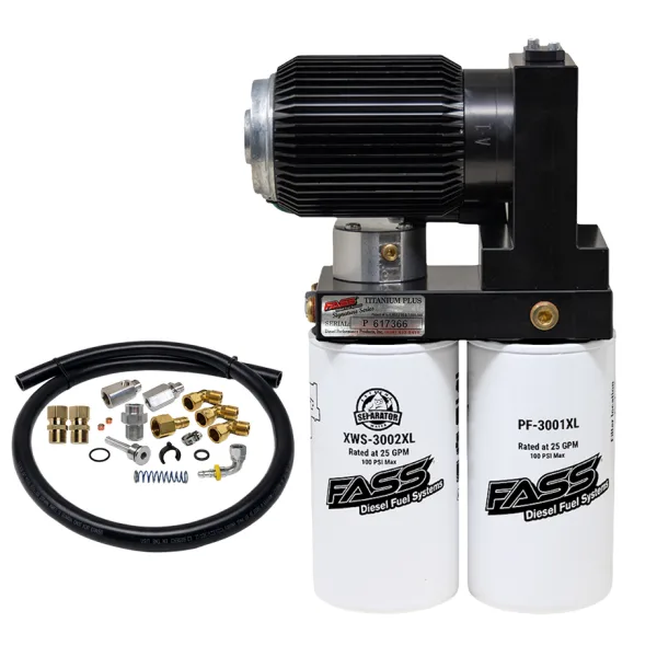 FASS Industrial Series PLUS Fuel System For PACCAR Engines IND290G with Line Adapter Kit for Trucks without Frame Mount